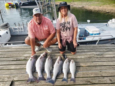 Beaver Lake Striped Bass Fishing Report 07 11 2023 Guided Striper