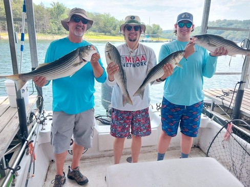 Beaver Lake Striped Bass Fishing Report 07 12 2024 Guided Striper